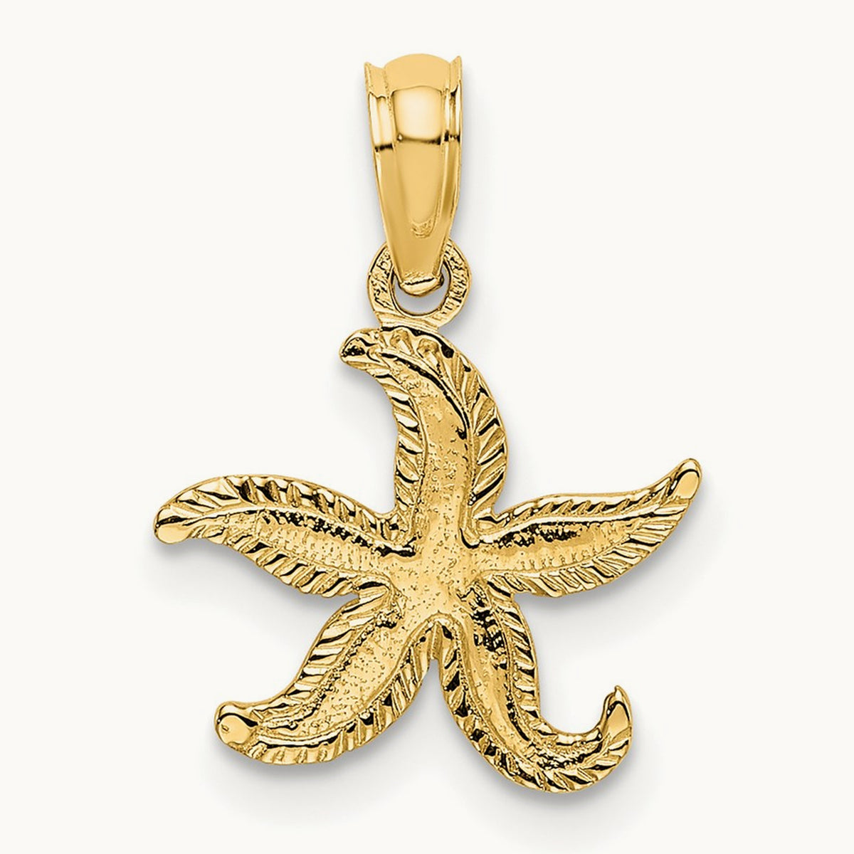 Flat Starfish Charm — 15mm