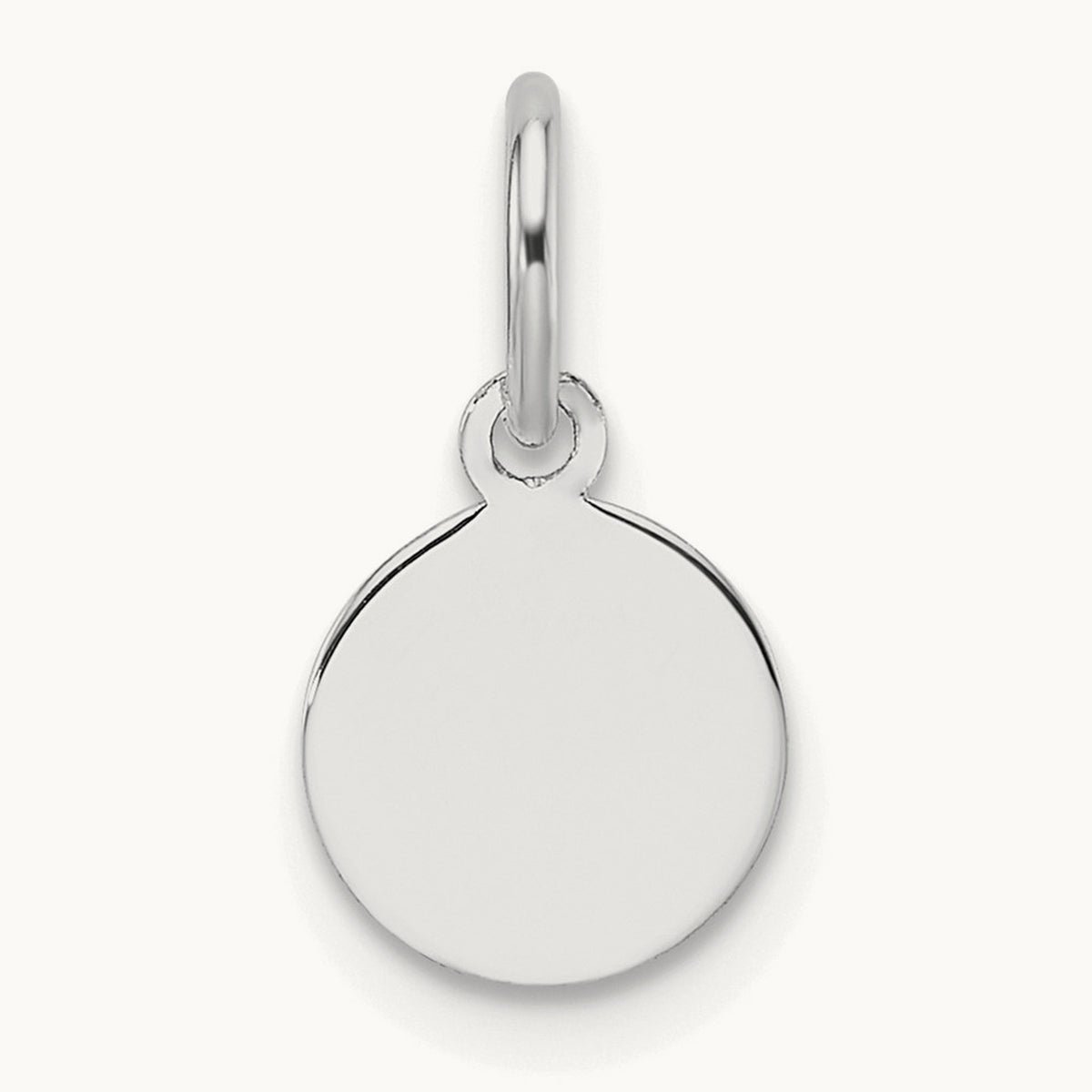 Plain .011 Gauge Round Engravable Disc Charm — 13.2mm