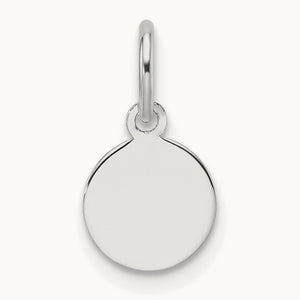 Plain .009 Gauge Round Engravable Disc Charm — 13.2mm