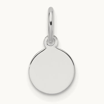 Plain .009 Gauge Round Engravable Disc Charm — 13.2mm