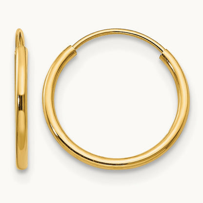 Madi K Endless Hoop Earrings, 14K