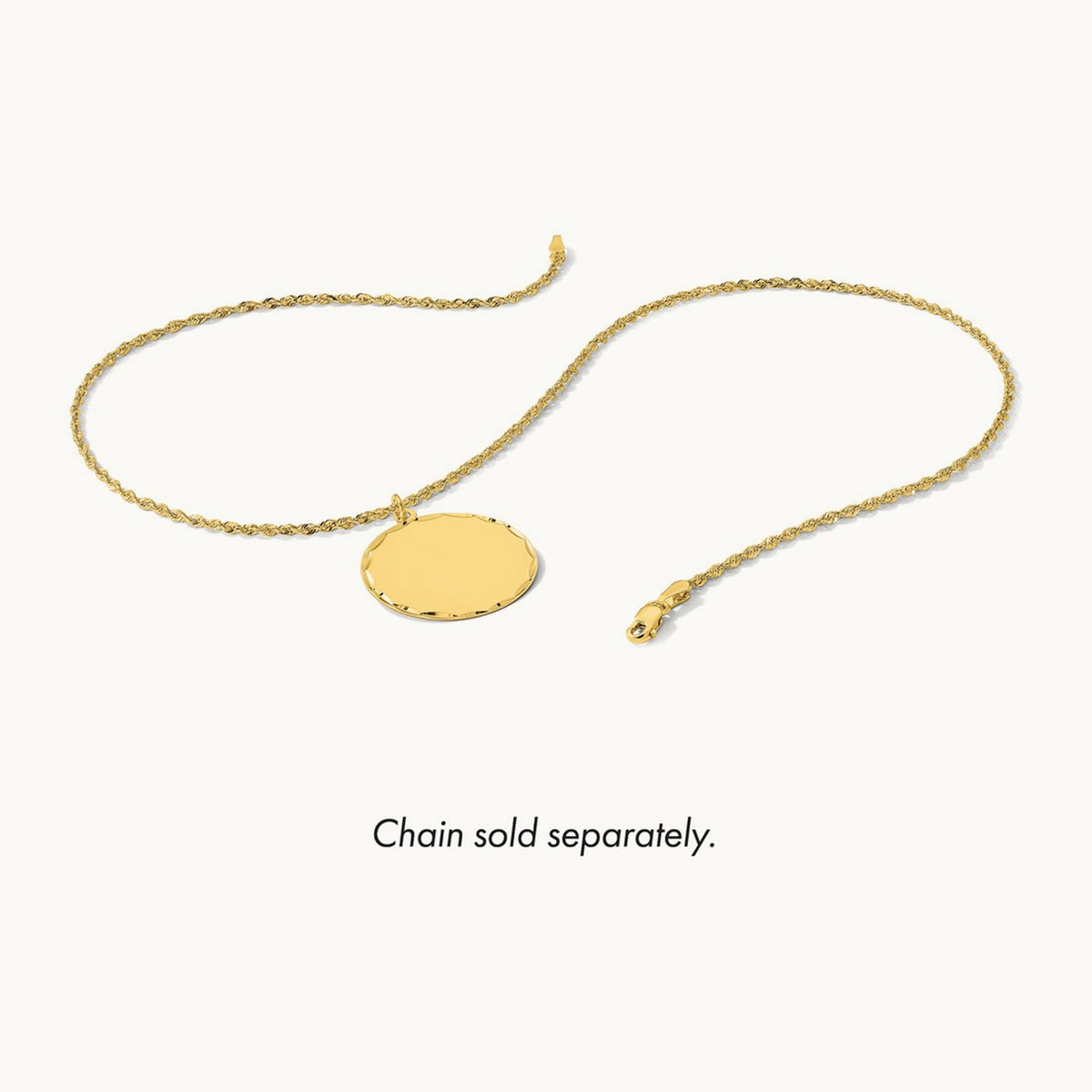 Etched .011 Gauge Engravable Round Disc Charm — 31.3mm