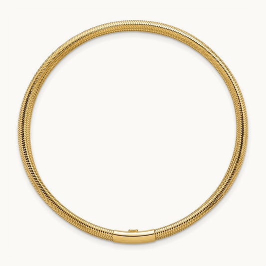 3 Strand Mesh Stretch Bracelet, 14K