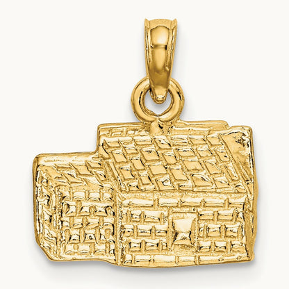 3D KINGS ARMS TAVERN WILLIAMSBURG, VA Charm, 14K