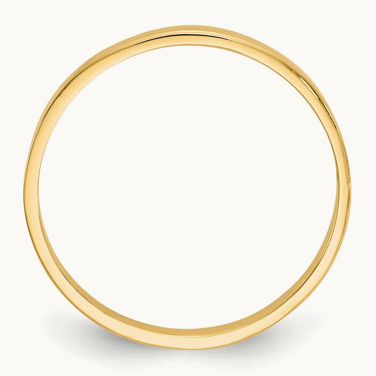 High Polished Band Childs Ring, 14K