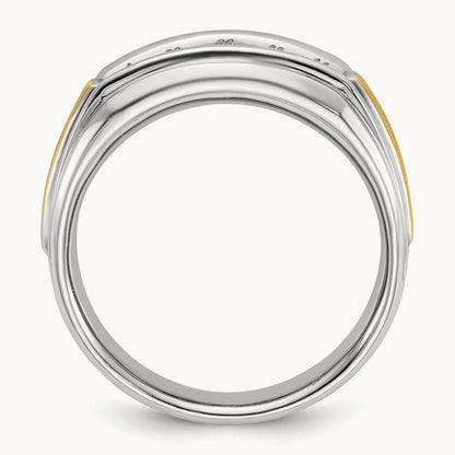 5 Stone Men's Ring, 0.50 ct tw Lab-Grown Diamond