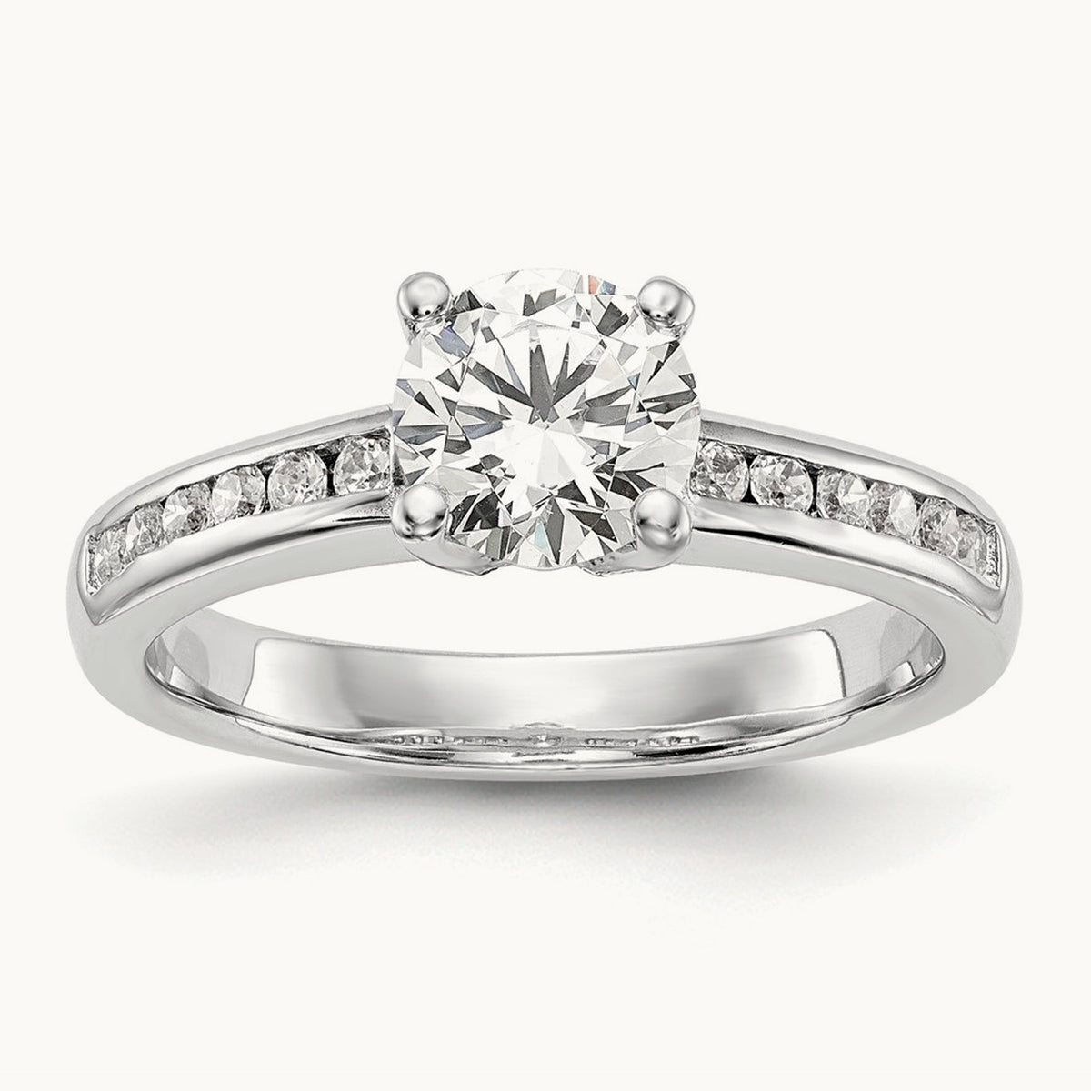 Semi-Mount Engagement Ring — 1/4 ct (holds 1 ct center), VS/SI (Great), 7