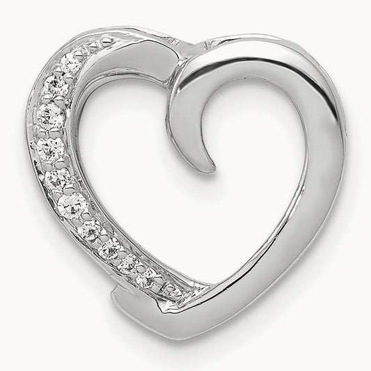 1/20ct. Diamond Heart Chain Slide — photo set