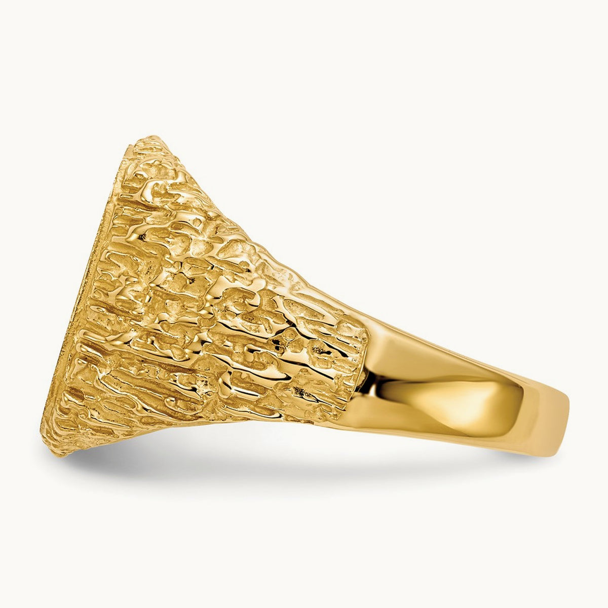 Open Back Mens Signet Ring — photo set