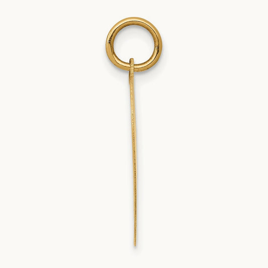 HAPPY BIRTHDAY Heart Disc Charm, 14K