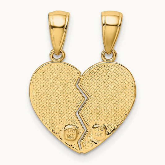 BIG SISTER-LITTLE SISTER Break-apart Charm, 14K