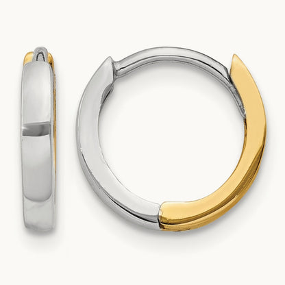 Round Hinged Hoop Earrings — 1.5mm