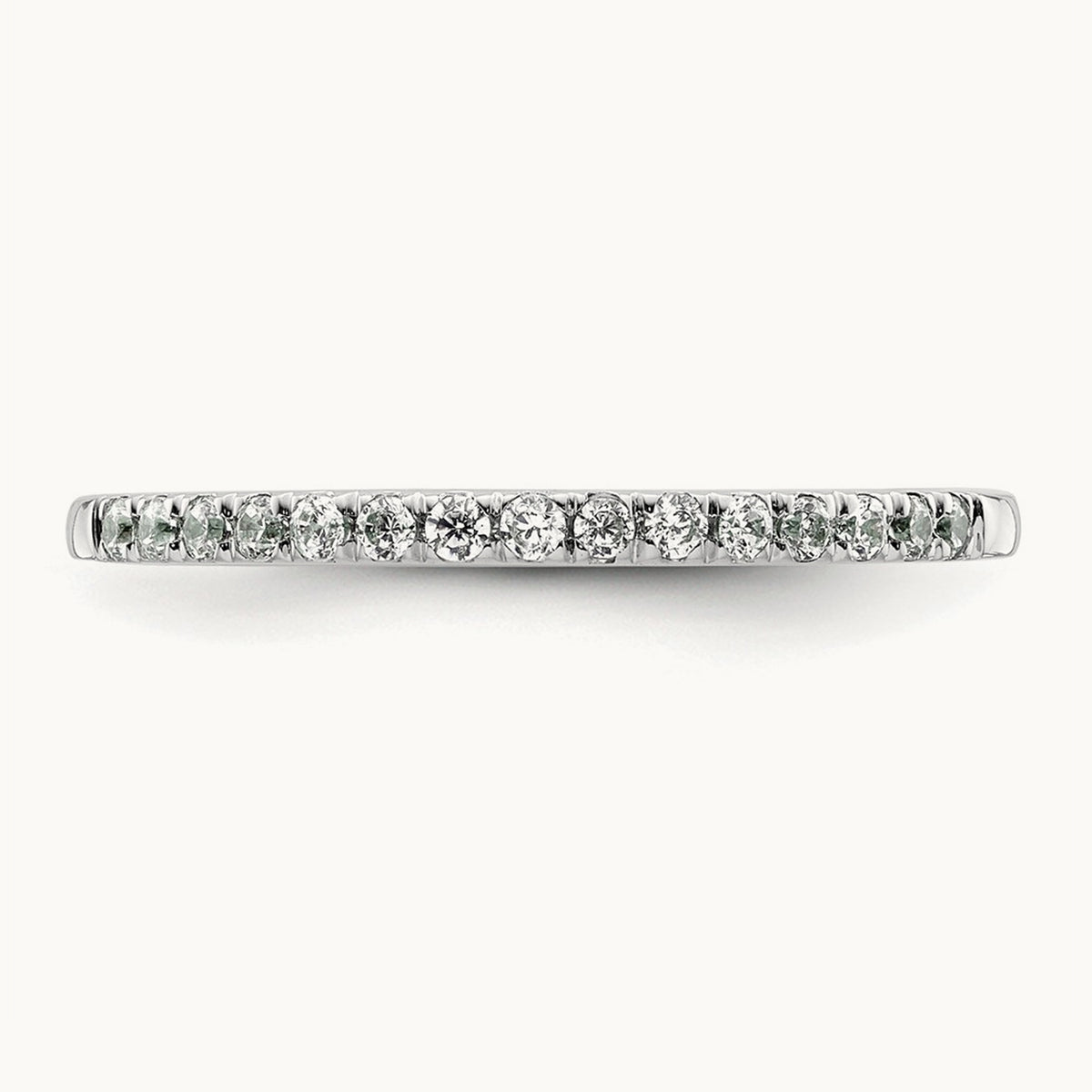 Diamond Wedding Band, 14K White Gold