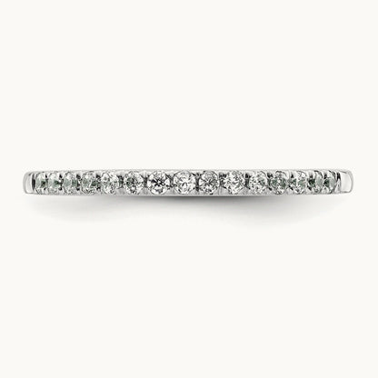 Diamond Wedding Band, 14K White Gold