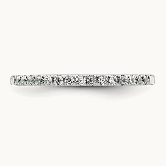 Diamond Wedding Band, 14K White Gold