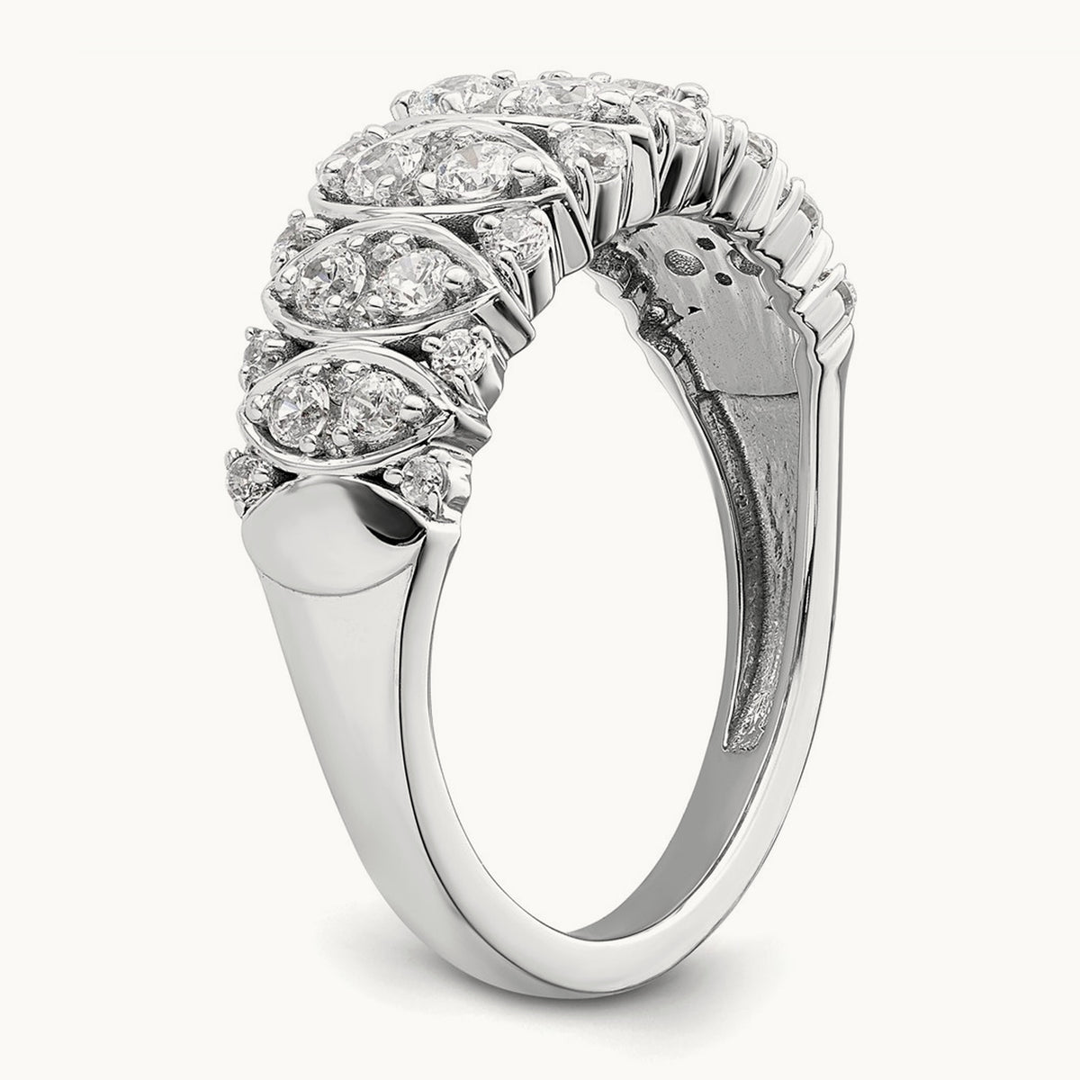 Complete Diamond Band, 14K White Gold
