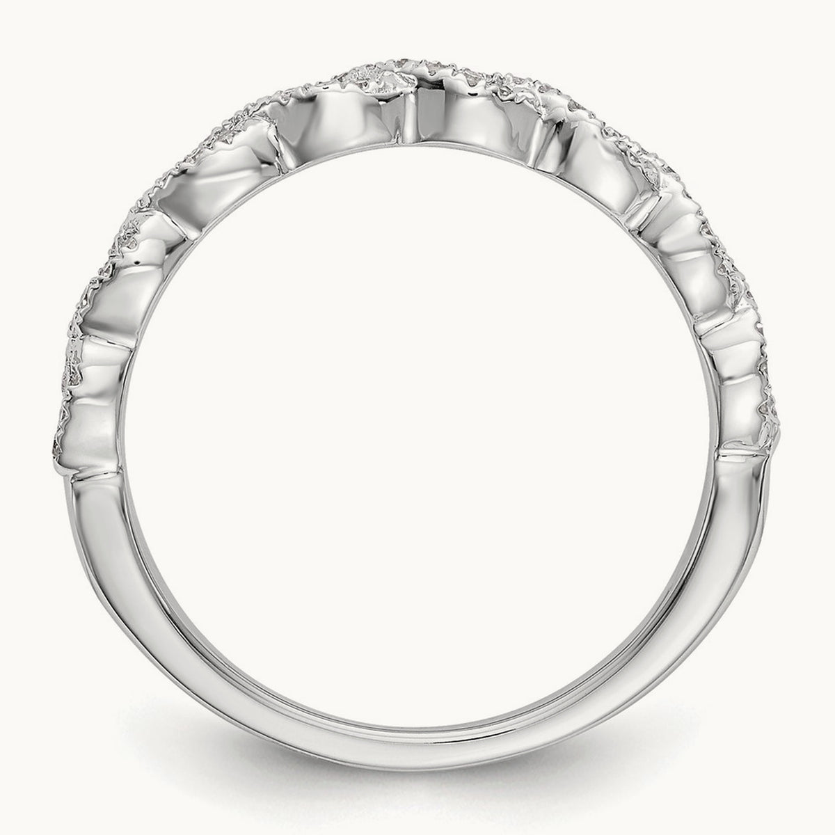 Diamond Band, 14K White Gold