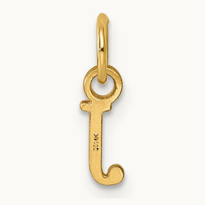 Cutout Letter J Initial Pendant, 14K Yellow Gold