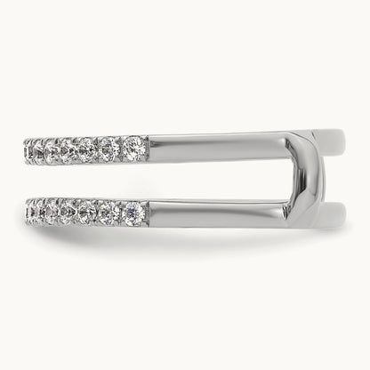 Ring Guard, 0.50 ct tw Lab-Grown Diamond — 14K White Gold