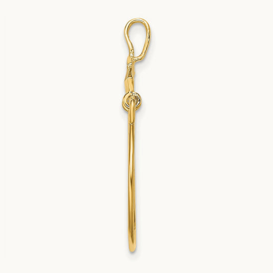 Cards and Dice Charm Holder, 14K
