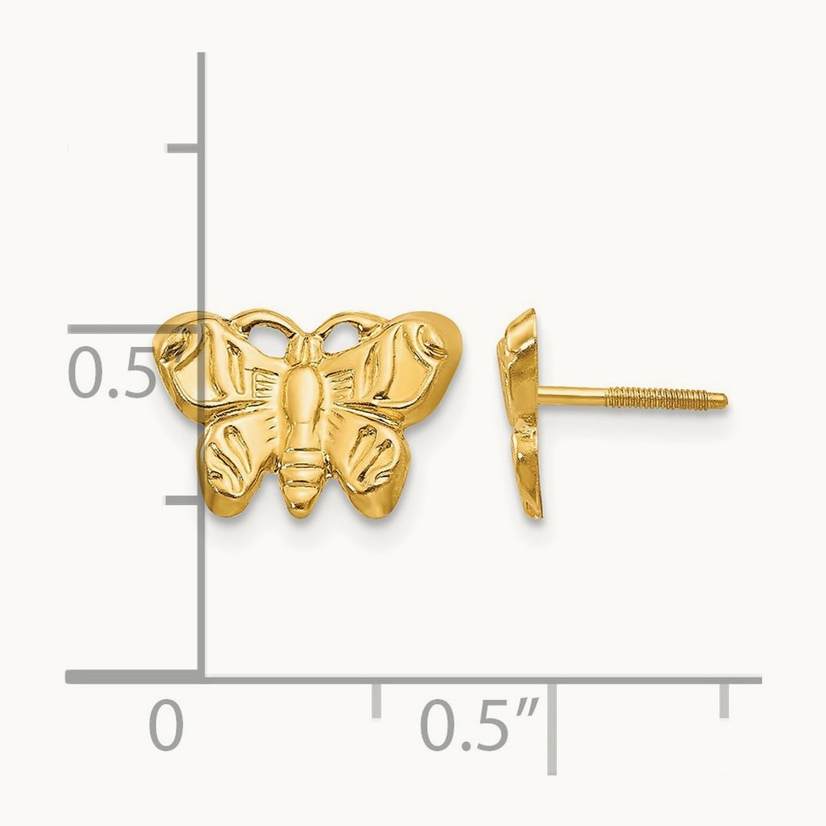 Madi K Butterfly Earrings, 14K