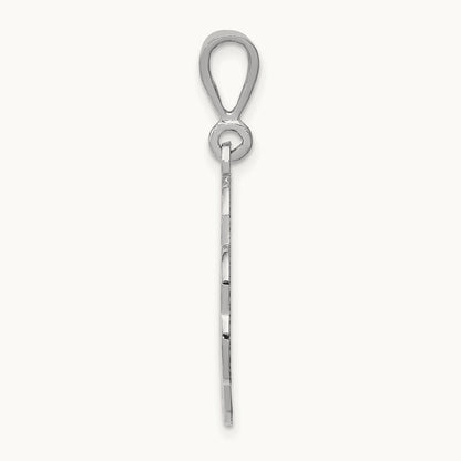 Trinity Clover Pendant, 14K White Gold