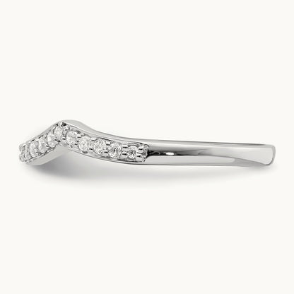 Contoured Diamond Band — photo set