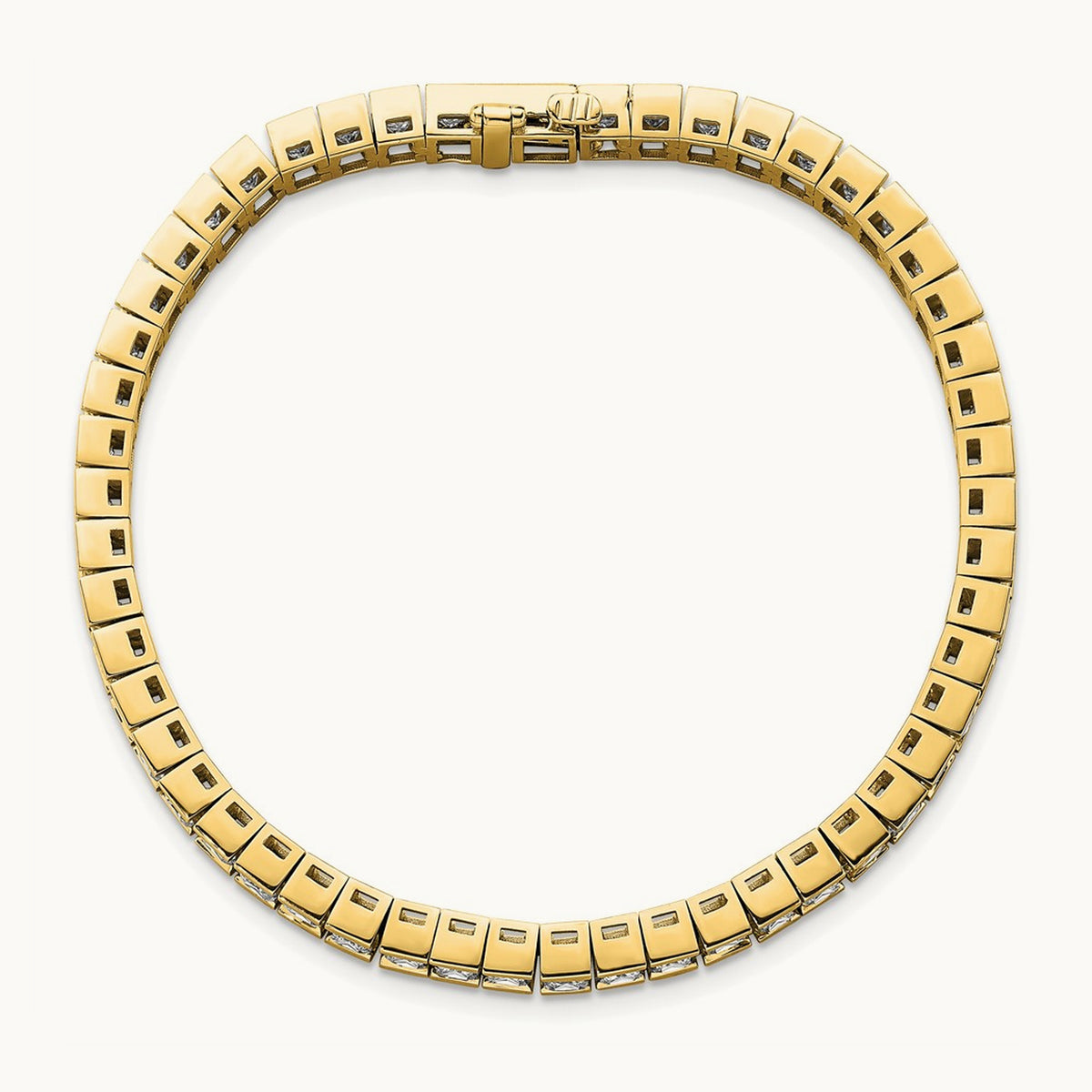 Princess Tennis Bracelet, 10.00 ct tw Lab-Grown Diamond — 14K Yellow Gold