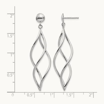 Swirl Dangle Earrings — photo set