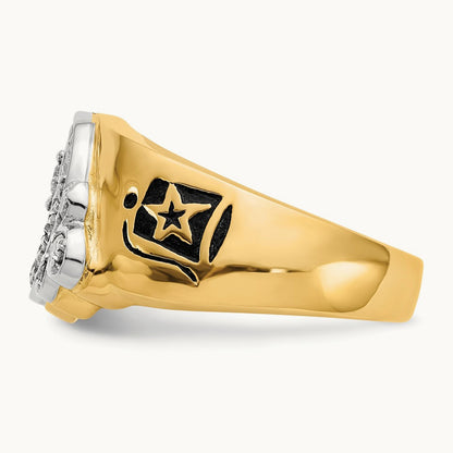 Men's Shriner's Ring, 0.50 ct tw Lab-Grown Diamond