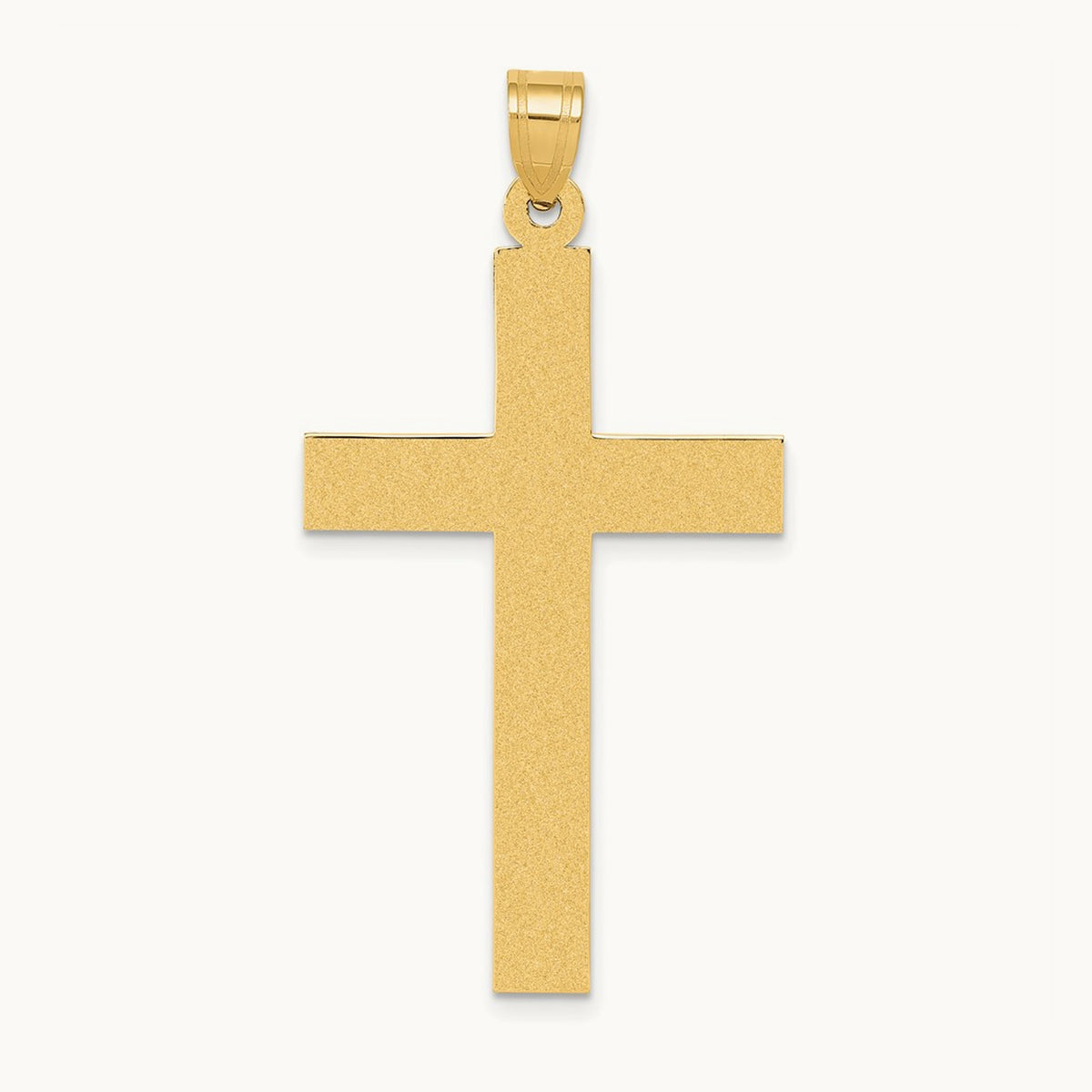 Sandblasted Cross Pendant — 46mm