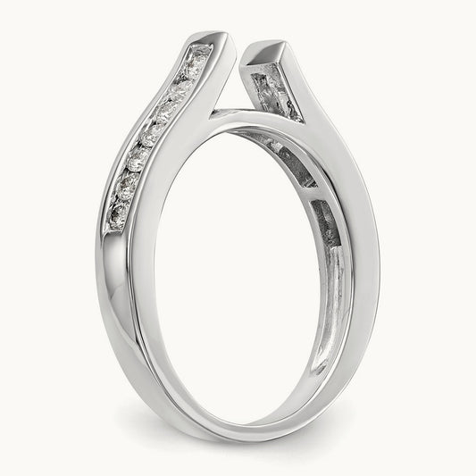 Semi-Mount Peg Set Engagement Ring, 0.25-0.50 ct tw Lab-Grown Diamond