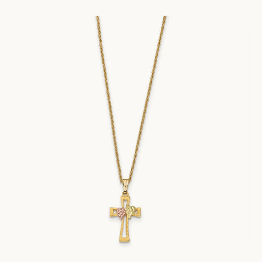 Black Hills Gold Cross Necklace