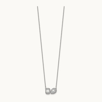 2 Stone Necklace, 1.00 ct tw Lab-Grown Diamond