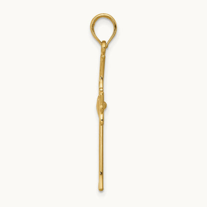 Claddagh Cross Pendant, 14K