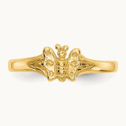 Butterfly Baby Ring, 14K