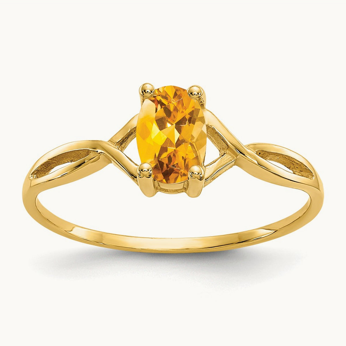 Citrine Birthstone Ring, 14K