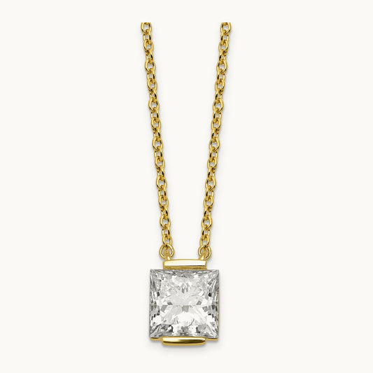Princess Pendant Necklace, 1.00-3.00 ct tw Lab-Grown Diamond