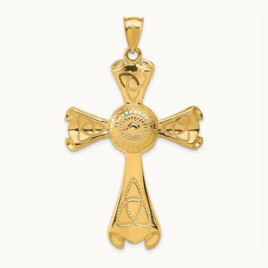 Celtic Cross Pendant, 14K