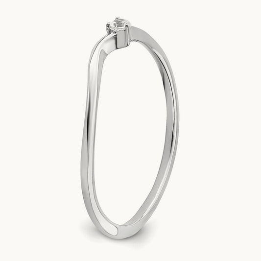 Petite Engagement Ring, 0.10 ct tw Lab-Grown Diamond