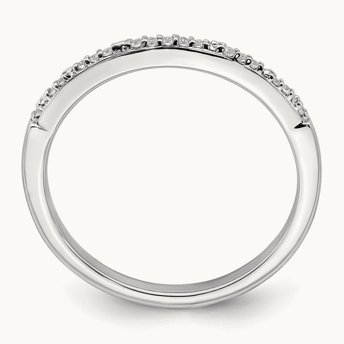 Diamond Band, 10K White Gold