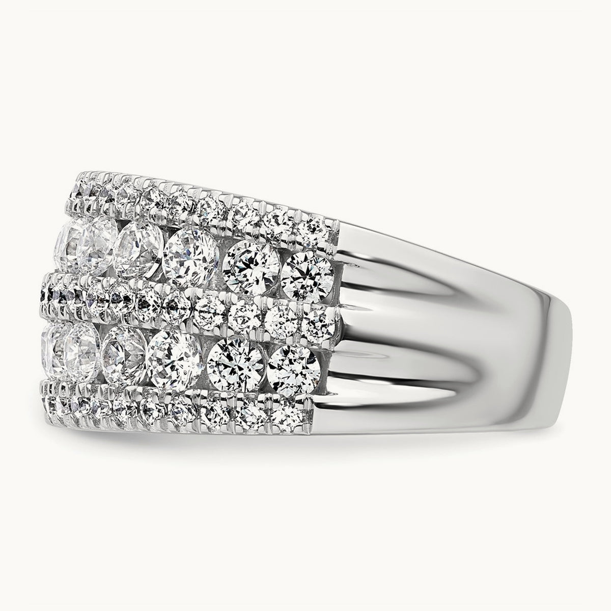 Fashion Band, 2.25 ct tw Lab-Grown Diamond — 14K White Gold