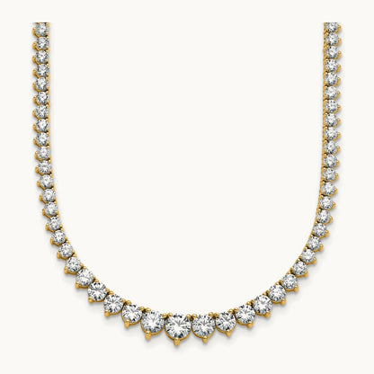 Graduated Tennis Necklace, 10.00 ct tw Lab-Grown Diamond