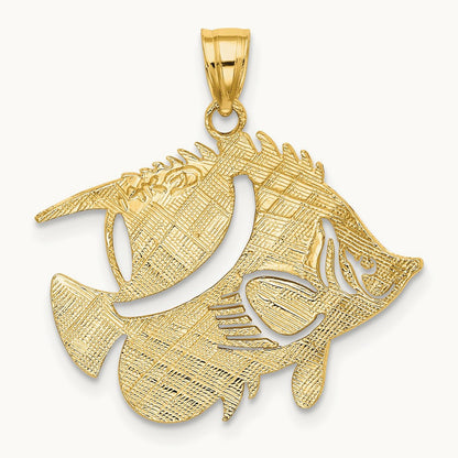 Fish Charm, 14K