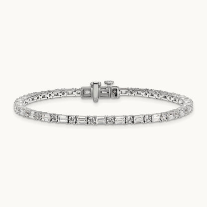 Em/Round Tennis Bracelet, 5.00 ct tw Lab-Grown Diamond