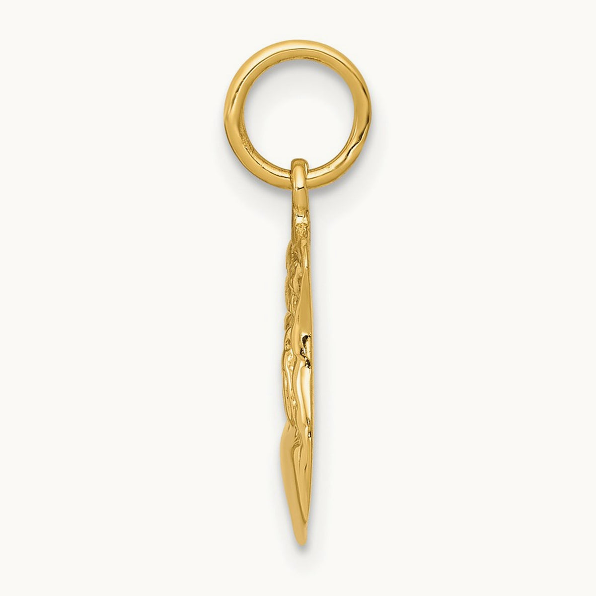 Police Badge Charm — 14K Yellow Gold
