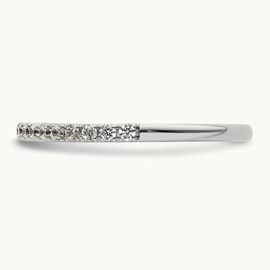 Diamond Wedding Band, 14K White Gold