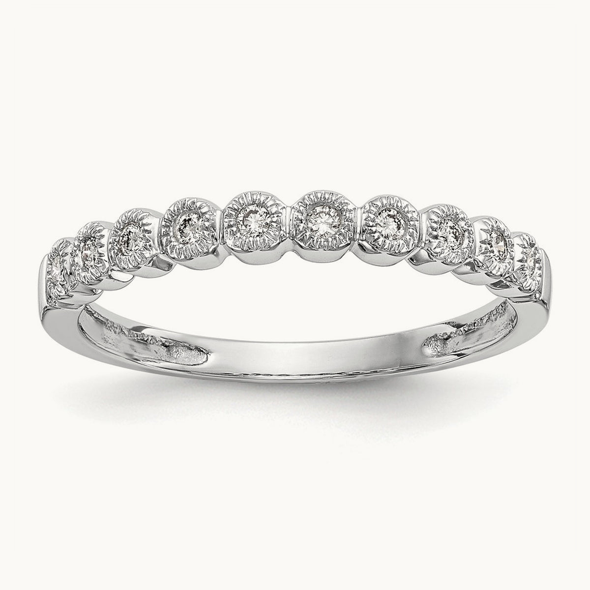 Diamond Band, 14K White Gold