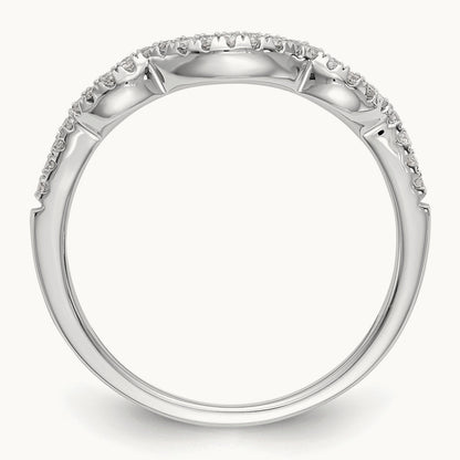 Diamond Wedding Band, 14K White Gold