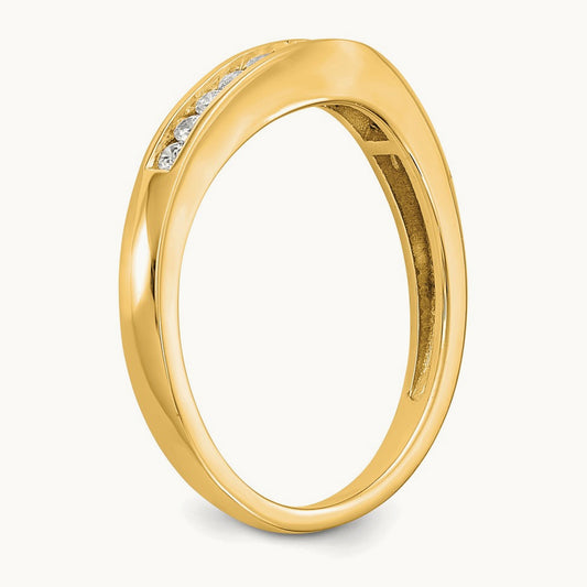 Fashion Band, 0.20 ct tw Lab-Grown Diamond — 14K Yellow Gold